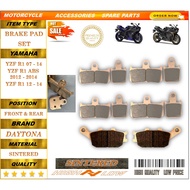 YAMAHA YZF R1 07-14 BRAKE PADS SINTERED STREET BIKE LONG LASTING QUALITY