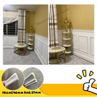 🅶Set DIY Half Wainscoting 3 kaki / PU Keras Bukan Foam / Siap Potong / Senang Pasang / Wainscoating Korea / Deko Dindin