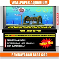 Sticker scotlet wallpaper background bikini bottom aquarium decoration back embossed spongebob image