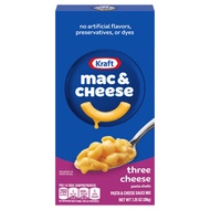 Kraft macaroni mac & cheese three cheese 206gram