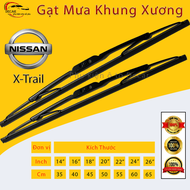 [NISSAN X-TRAIL] 1 Cặp cần gạt mưa khung xương chổi gạt mưa gạt kính xe oto thanh gạt nước mưa gạt n