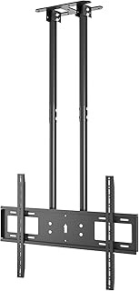 TV Ceiling Mount Adjustable Bracket Fits Most LED, LCD, OLED and Plasma Flat Screen Display 60 to 10