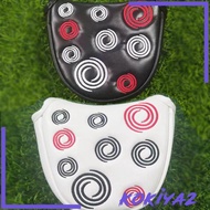 [Kokiya2] Mallet Putter Cover Closure Half Round Golf Headcover PU
