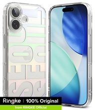 Ringke Fusion Design สำหรับ Apple iPhone 17 - เคสไฮบริดใสบางเฉียบ น้ำหนักเบา ดูดซับแรงกระแทก ฝาหลังพ
