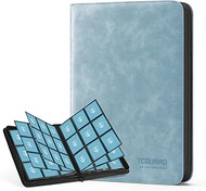 TCGUARD Trading Card Album for up to 540 Cards, 9 Side Scrapbook Zip Binder for Trading Cards, MTG C
