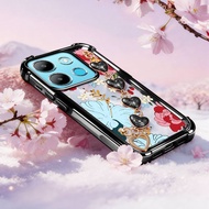 VRQR Cover for Infinix Smart 7 HD Tecno Spark Go 2023 Pop 7 Pro BF7n BF6 X6515 Retro Style Print Sil
