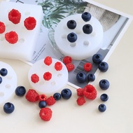 Porous Raspberry Blueberry Fruit Baking Decoration Silicone Mold