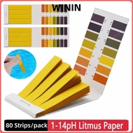 WININ 80 Strips/pack Litmus Tester Paper, Indicator Paper Acidic Alkaline Professional PH Test Strip
