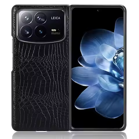 For Xiaomi Mi Mix Fold 4 Case Luxury Crocodile Skin PU Leather Hard Back Cover Case For Xiaomi Mi Mi