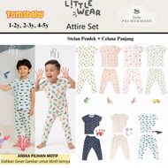 [TOMS] [1-5 Years] LITTLE PALMERHAUS (1 Set) LITTLE WEAR Attire Set (Short Shirt + Long Pants) | Uni