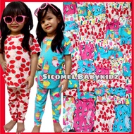 seluar adidas Set Baju Budak Perempuan / Girl Pyjamas / baju Tidur Budak Perempuan TW 1-6years