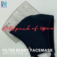 PM2.5 5 LAYER ACTIVATED CARBON FILTER MASK DISPOSIBLE