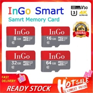 InGo Smart Memory card Micro SD card Ultra Class 10 Memory card Speed Up To 120mb/s available in cap