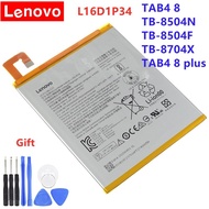 แบตเตอรี่แท้ Lenovo TAB4 8 TB-8504N 💯💙L16D1P34💯💙 TB-8504X TB-8504F TAB4 8 Plus TB-8704F L16D1P34 485
