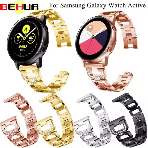20mm Strap for Samsung galaxy Watch Active /galaxy Watch 42mm/Gear S2 Band Stainless Steel replaceme