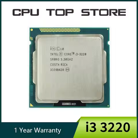 Intel Core i3 3220 Processor Dual Core 3.3GHz LGA 1155 TDP 55W 3MB Cache With HD Graphics Desktop CP