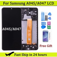 6.5" Untuk A04S LCD A047 Paparan LCD Skrin Sentuh Digitizer Untuk SM-A047F, SM-A047F/DS Skrin LCD
