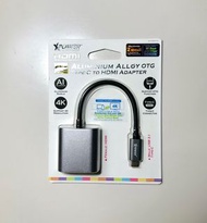 xpower HDMI 轉換器 aluminium alloy otg type c to hdmi adapter