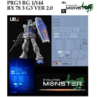 WATER DECAL [MONSTER] PR G3 RX 783 G3 VER 2.0 GUNDAM RG 1/144 SLIDE FLUORESCENT PRG3