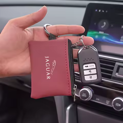 PU Leather Car Key Case Dust Key Bag Accessories For Jaguar X S F XF XE XJ XK XEL XFL XJL XJ6 XJS XK