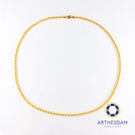 Arthesdam Jewellery 916 Gold Modern Rope Necklace Chain