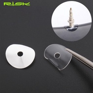 RISK 10PCS Bicycle Mountain Road Bike Presta Valve Rim Protection Sticker Tube Tire Gasket Air Nozzle Fixed French Glue Pad