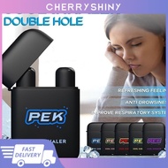 HOT！ Pek Liver Cleansing Nasal Herbal Box Double-hole Refreshing Stick For Sleepy Driving Cool Oil Anti-sleeping/pek Double-hole Flip-top Nose-opening Refreshing Stick