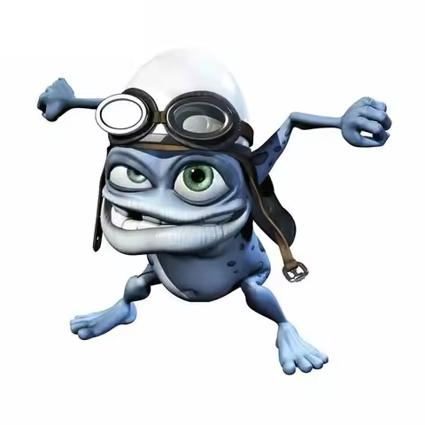 Car Stickers Motorcycle Decals Funny Crazy Frog Cartoon Decorative Accessories,to Cover Scratches Wa
