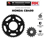 RK Takasago Sprocket for Honda CB400 large displacement bike, material: Black plated steel, Sprocket