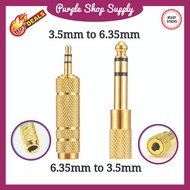 Jack Audio Adapter 6.35mm to 3.5mm / 3.5mm to 6.35mm / AUX Audio Connector / Headphones Converter
