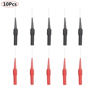 10pcs 1 mm Test Probe Needle Multimeter Stainless Puncture Back Probe Pin Multimeter Oscilloscope Test Pen with 4mm Banana Socket