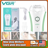 【Malaysia Stock】VGR V-705 Cordless  USB Rechargeable Processional Lady Epilator  Portable Body Hair 