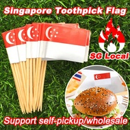 2025 SG 60th AnniversaryToothpick Flag Flag National Day Restaurant Singapore Snack Party Event Deco