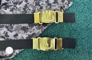 เข็มขัด อผศ. เข็มขัด รปภ. แบบทองเหลือง