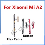 Power Volume Button Flex Cable For Xiaomi Mi A2 Phone New Housing Frame On Off Side Key Parts