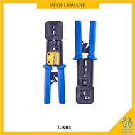 EZ RJ45 Crimp Tool Pass Through Cat5 Cat5e Cat6 Crimping Tool for RJ45/RJ12 Regular and End-Pass-Thr