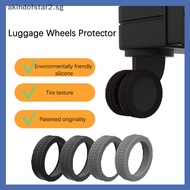 # new # 8Pcs/set Luggage Wheels Protector Silicone Luggage Accessories Wheels Cover For Most Luggage Reduce Noise For Travel Luggage Sui .