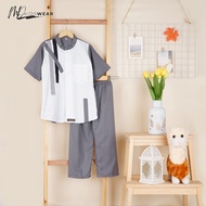 Setelan Koko Anak BILAL BY MD KIDSWEAR Lengan Pendek 2-10 Tahun