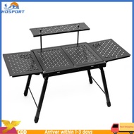 【Hospor】BBQ Folding Table Multifunctional Lightweight Foldable Table Portable IGT Table for Outdoor