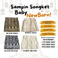 Sampin Songket Baby Sampin Budak Adjustable Pinggang Separuh Getah Bercakuk Murah Songket Cantik
