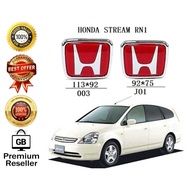 {ORIGINAL} HONDA STREAM (RN1) LOGO FRONT&amp;BACK LOGO/EMBLEM (PAIR)