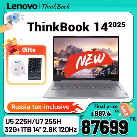 Lenovo Thinkbook 14 2025 Ultra5 225H/Ultra7 255H 32G+1TB 14inch 2.8K 120Hz