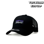 [ READY STOCK ] Topi Budak Kids Cap Patagonia Mesh SnapBack Curve Brim Cap
