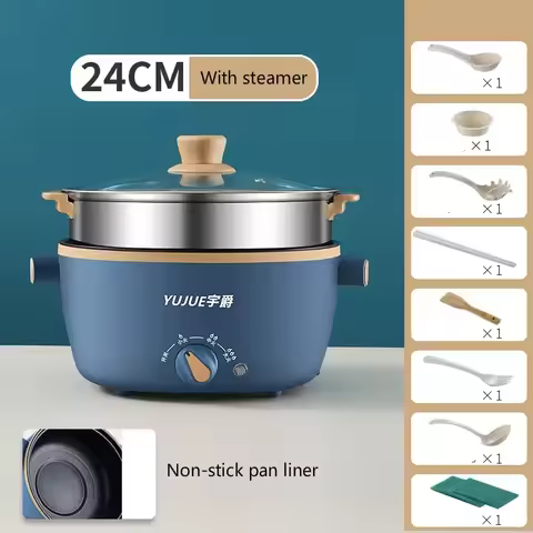 Multifunctional household dormitory student small electric pot cooking noodles electric hot pot elec