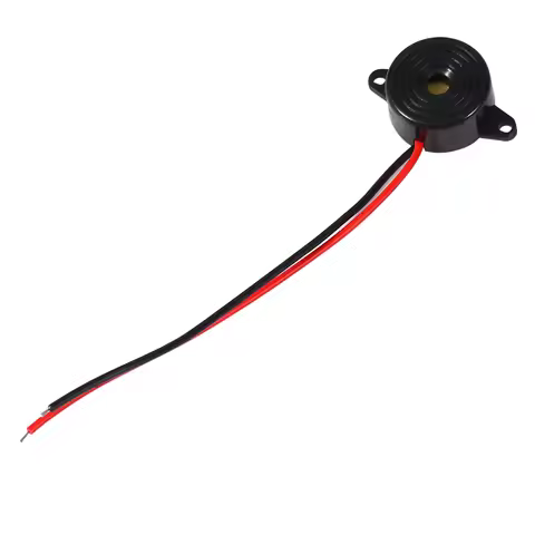 Alarm Buzzer Sound Buzzer 3-24V Piezo Electronic Tone Buzzer Alarm Continuous Sound Cable Length 100