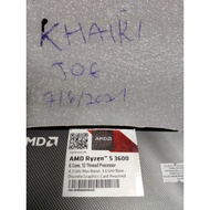 ryzen 5 3600 used great condition