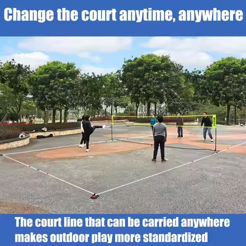 Badminton Court Boundary Lines Boundary Markers 240x528 Inch Court Training Marker Lines Equipment T