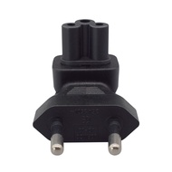 Treeling EU4 0MM to IEC320 C5 Electrical Power Adapter EU Standard 2 Pin to IEC320 C5 Cloverleaf Rig