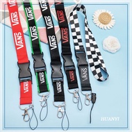 5 Colors V_ans Logo Printing Lanyard With Quick Removable Button For Keychain ID Badge Holder Anti-D