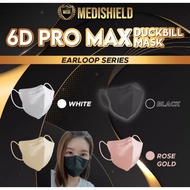 MEDISHIELD  6D promax duckbill mask 2.0 10pcs🔥6D Duckbill  Face Mask 4ply non Medical Mask 3D Mask Pelitup Muka Earloop